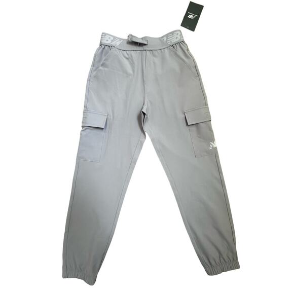 New Balance Pants|Grey/Violet|NWT|SZ‎ Girls 7/8 - Picture 1 of 8